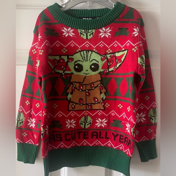Star Wars Shirts & Tops Nwt Star Wars I Was Cute All Year Baby Yoda Sweater 8m Poshmark